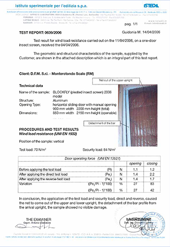 Сертификат лаборатории ISTEDIL