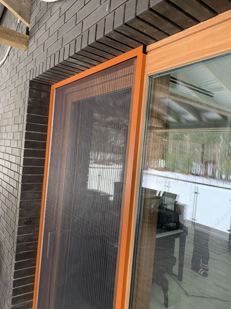 Сетка плиссе для раздвижной двери