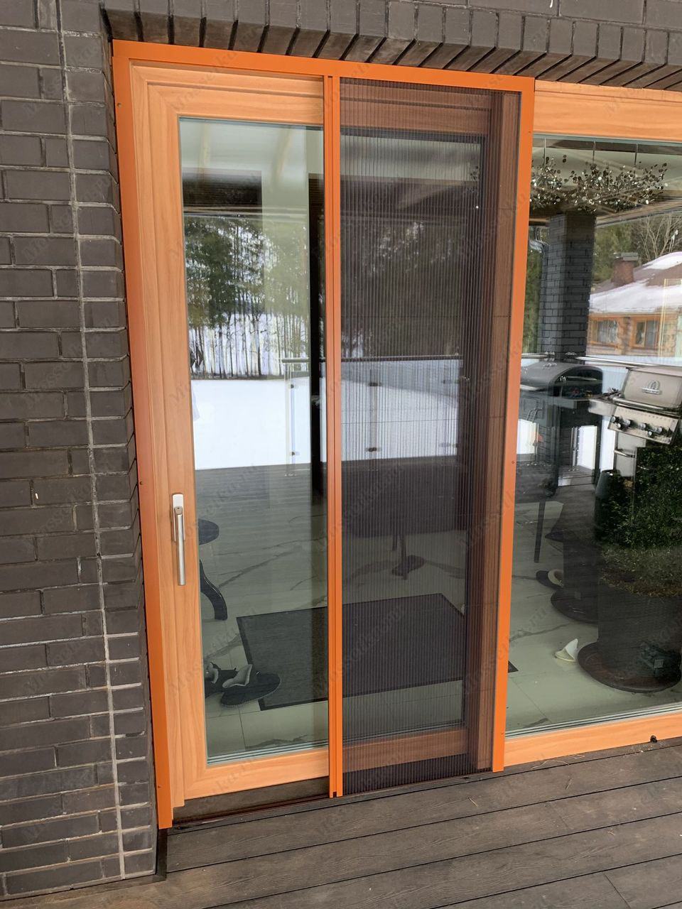 Сетка плиссе для раздвижной двери