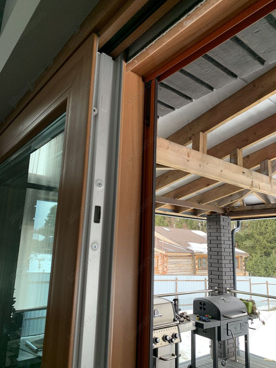 Сетка плиссе для раздвижной двери