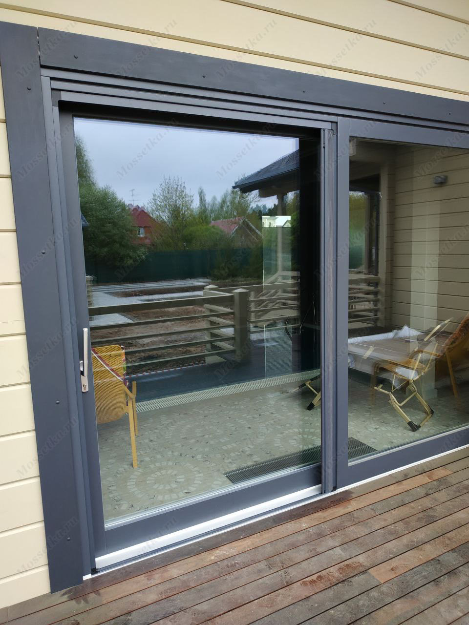 Сетка плиссе для портальной раздвижной двери