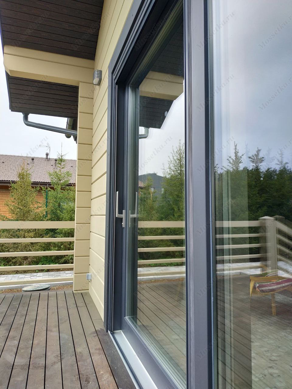 Сетка плиссе для портальной раздвижной двери