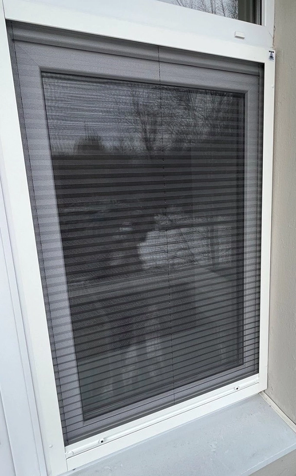 Сетка плиссе на окне