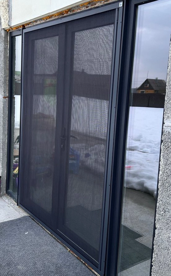 Сетка плиссе на входную дверь