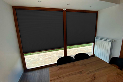 Темно-серая штора