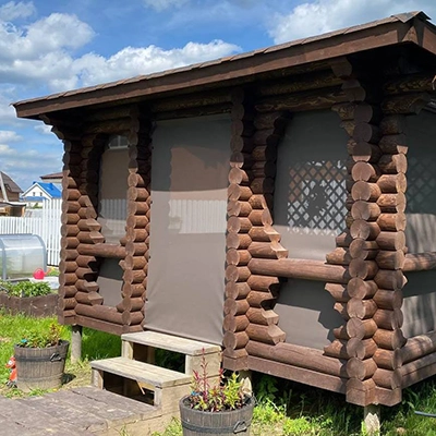 Защитные шторы из полиэстера Бриз