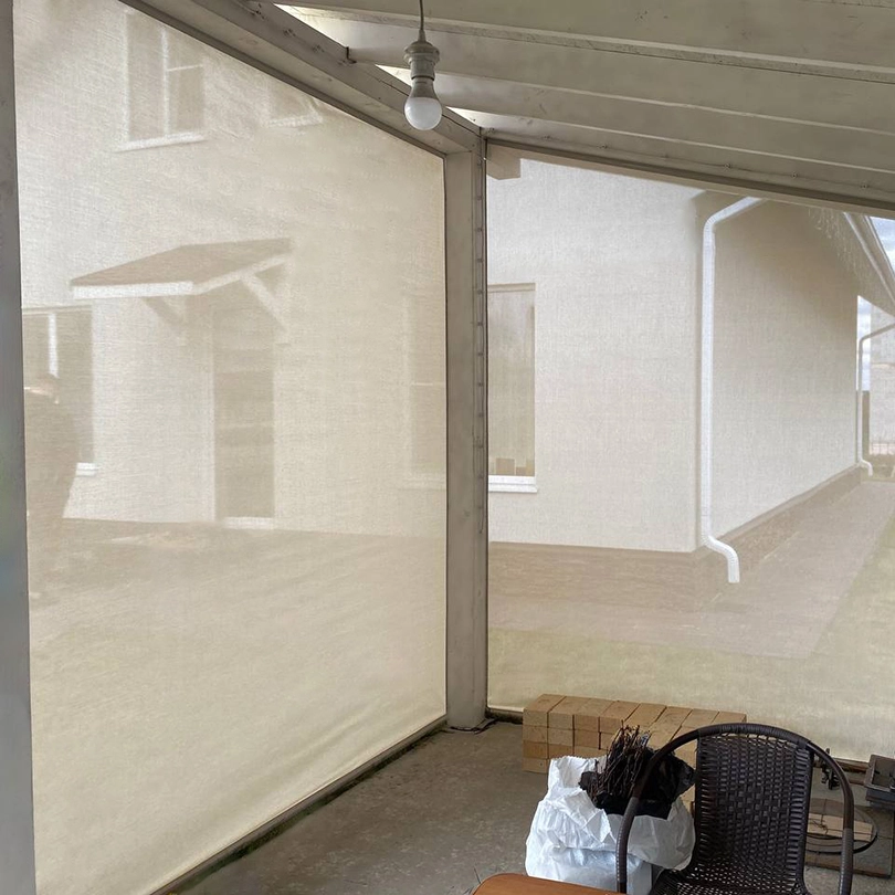 Вид изнутри защитных штор