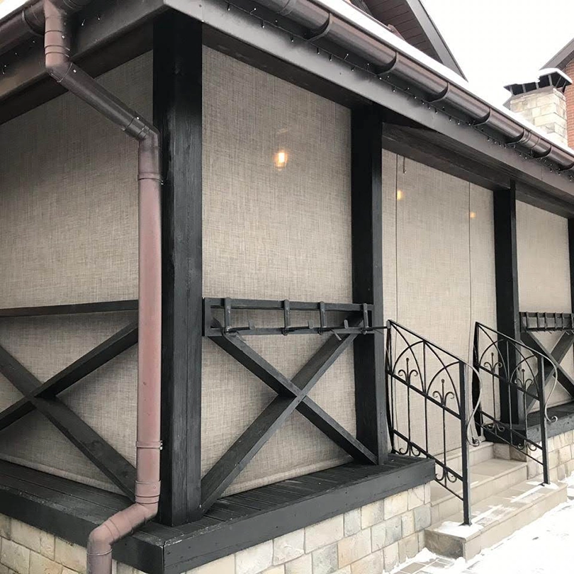 Защитные шторы на террасе