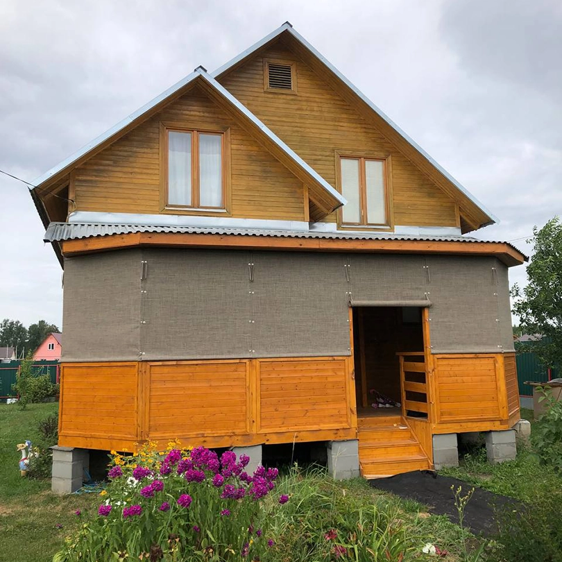 Защитные шторы на террасе