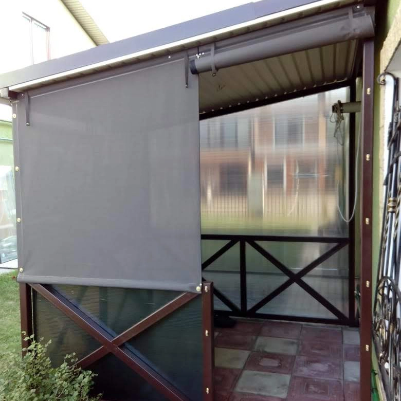 Защитные шторы на террасе