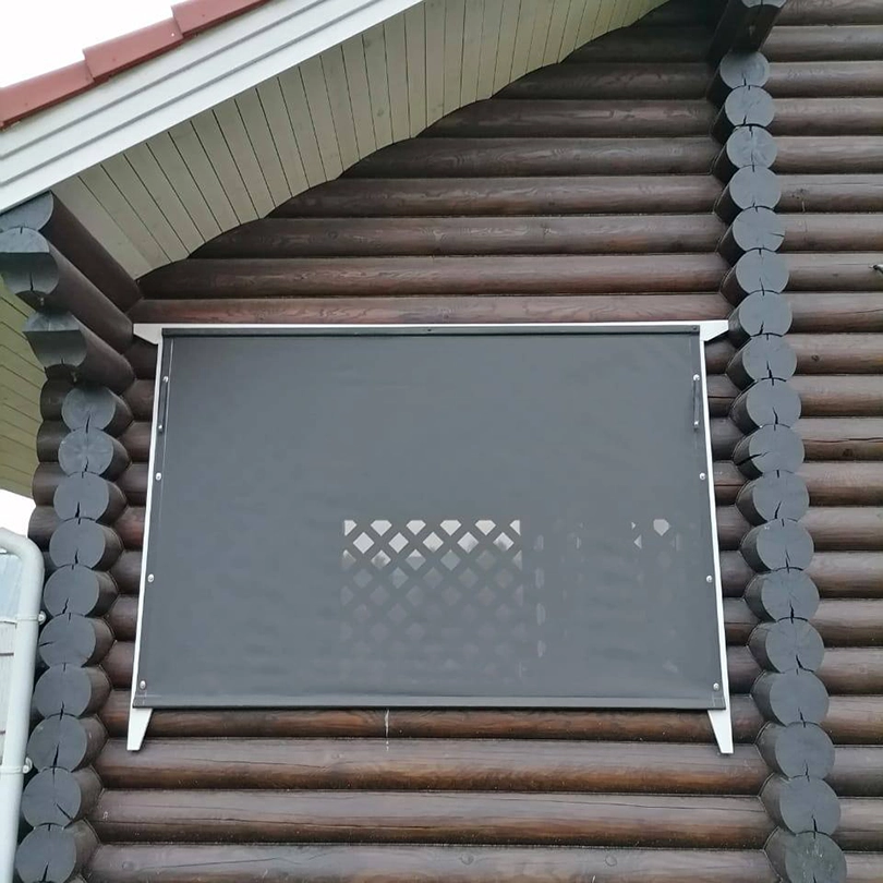 Защитные шторы на веранде