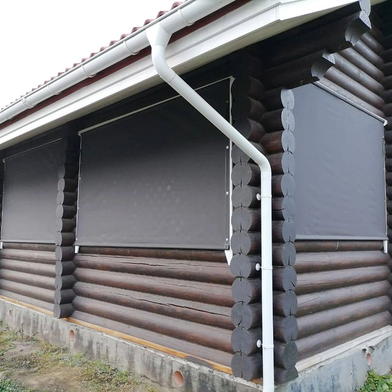 Защитные шторы на веранде