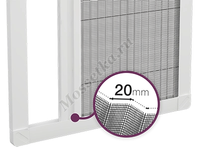 Полотно москитной сетки плиссе