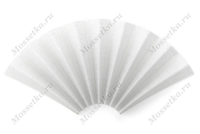 Плиссированное москитное полотно белого цвета