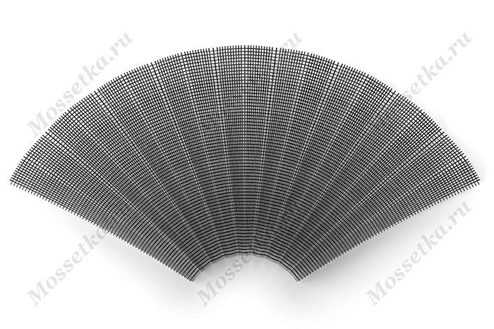 Плиссированное москитное полотно чёрного цвета