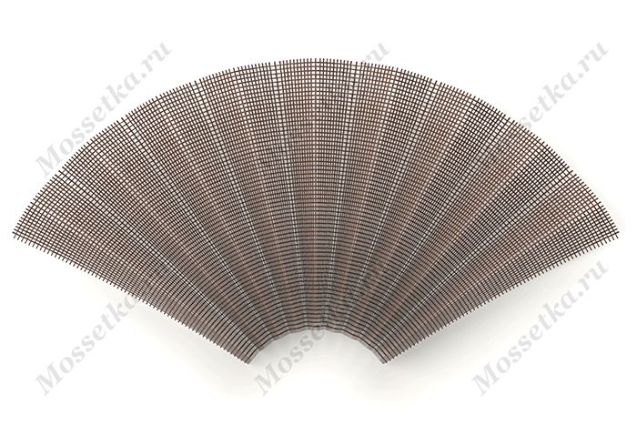 Плиссированное москитное полотно коричневого цвета