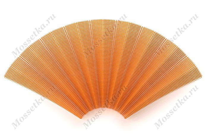 Плиссированное москитное полотно оранжевого цвета