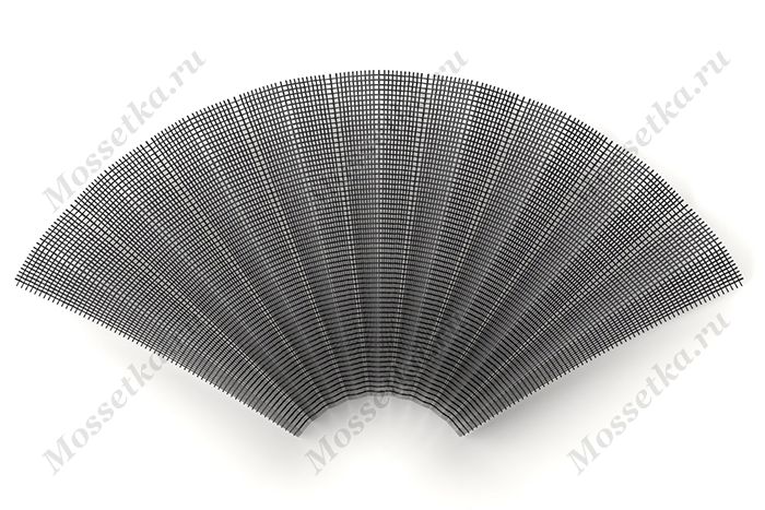 Плиссированное москитное полотно серого цвета