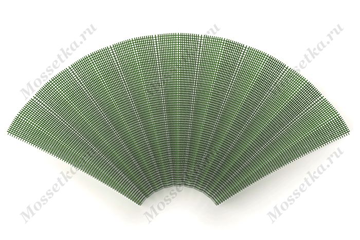Плиссированное москитное полотно зеленого цвета