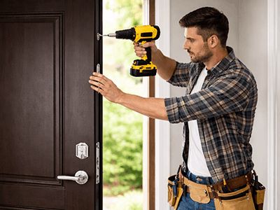 Установка входной двери в частном доме и защита от насекомых летом