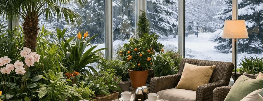 Лето круглый год: как сделать зимний сад в частном доме