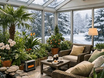 Лето круглый год: как сделать зимний сад в частном доме