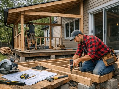 Как построить веранду к дому своими руками: пошаговая инструкция по строительству из дерева