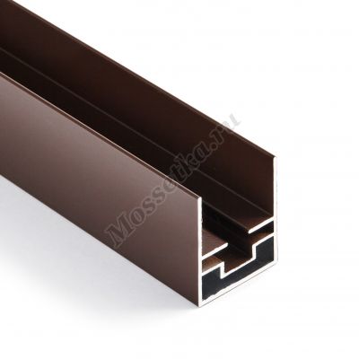 Профиль рамы москитной сетки плиссе коричневый