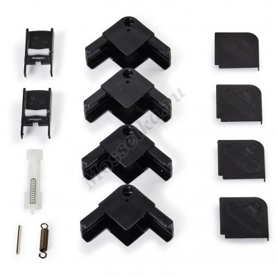 Компоненты для москитной сетки плиссе чёрного цвета